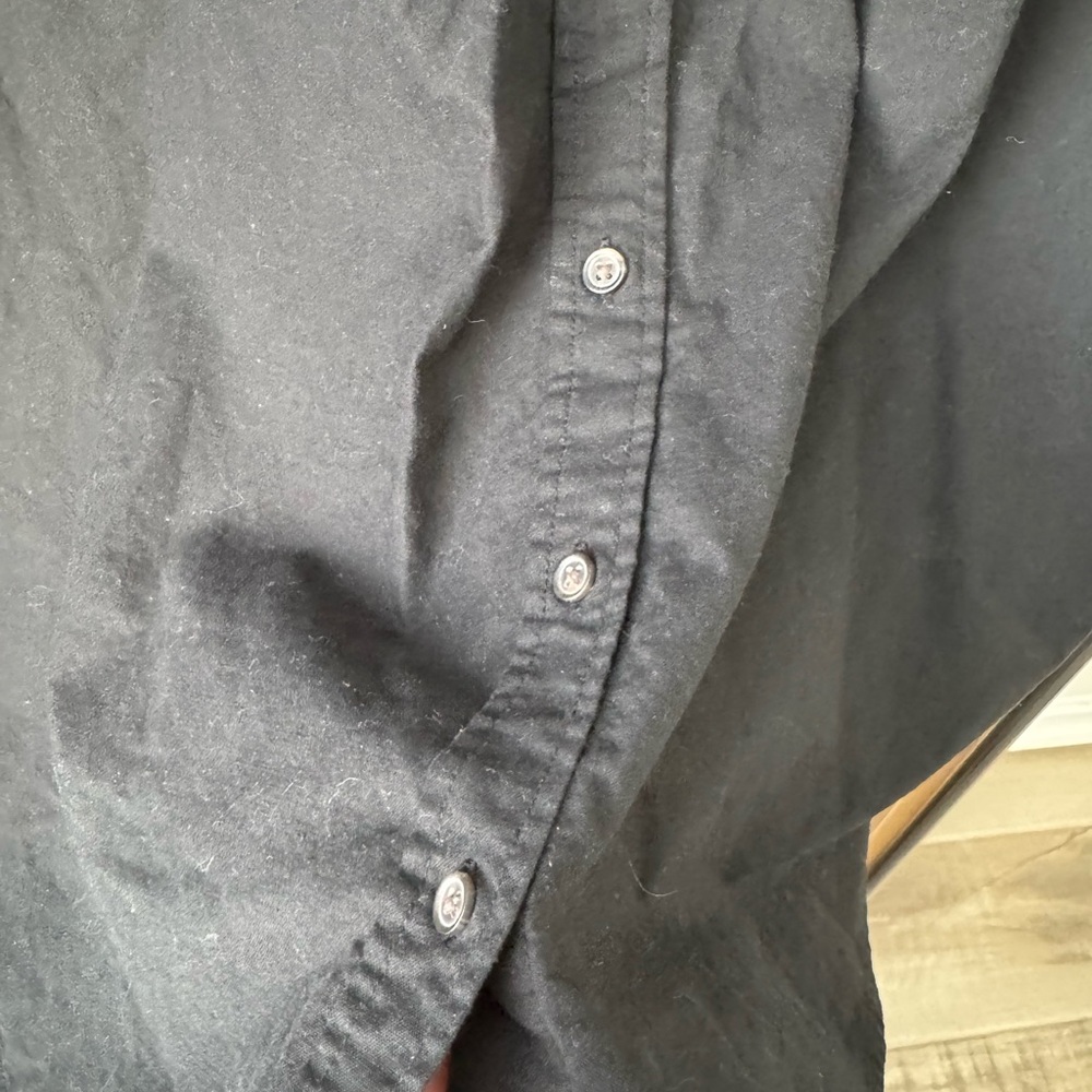 Universal Thread Long Sleeve Mini Shirtdress Blac… - image 4